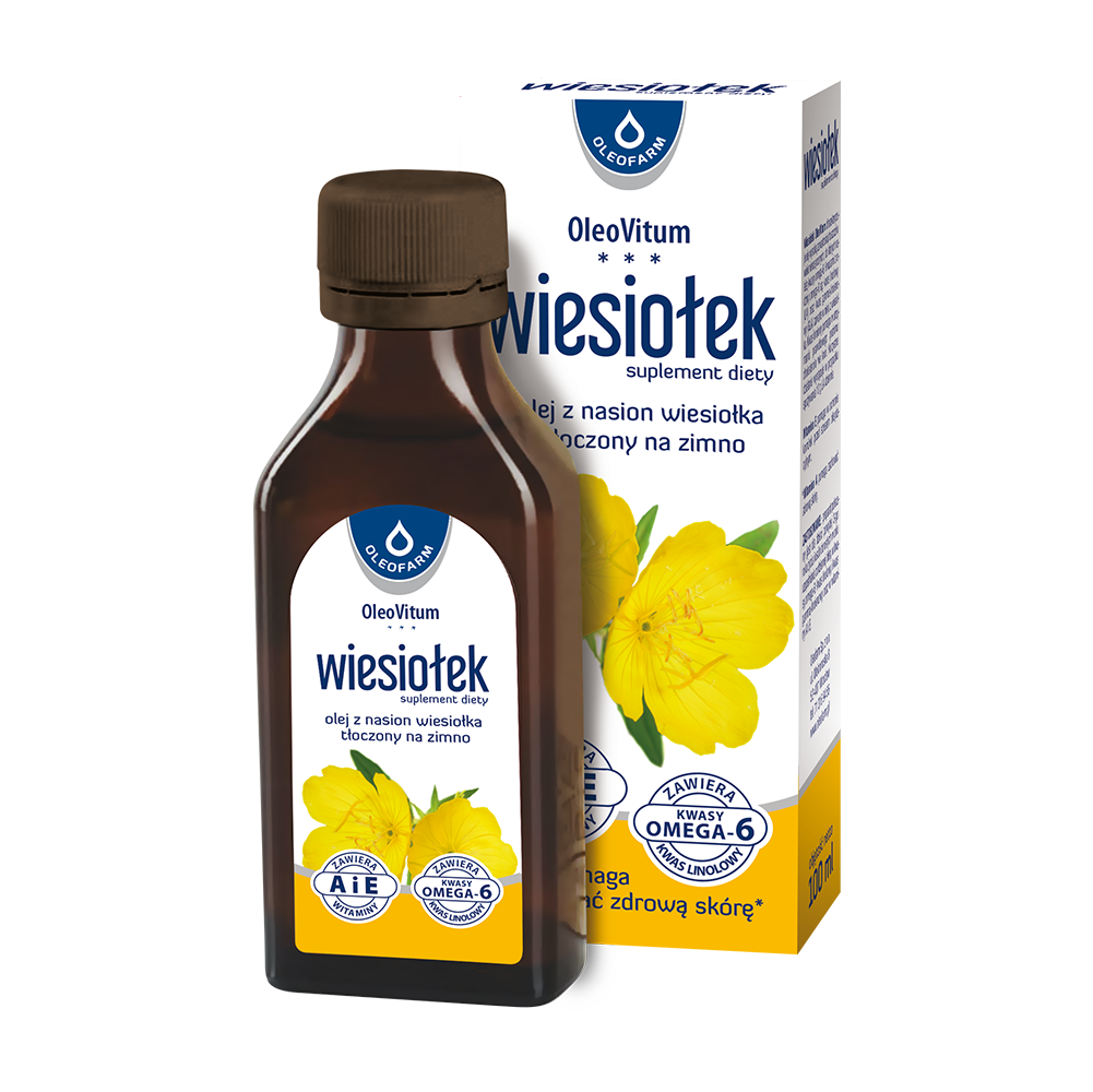 OleoVitum suplement diety olej z wiesiołka, witaminy A i E, 100 ml