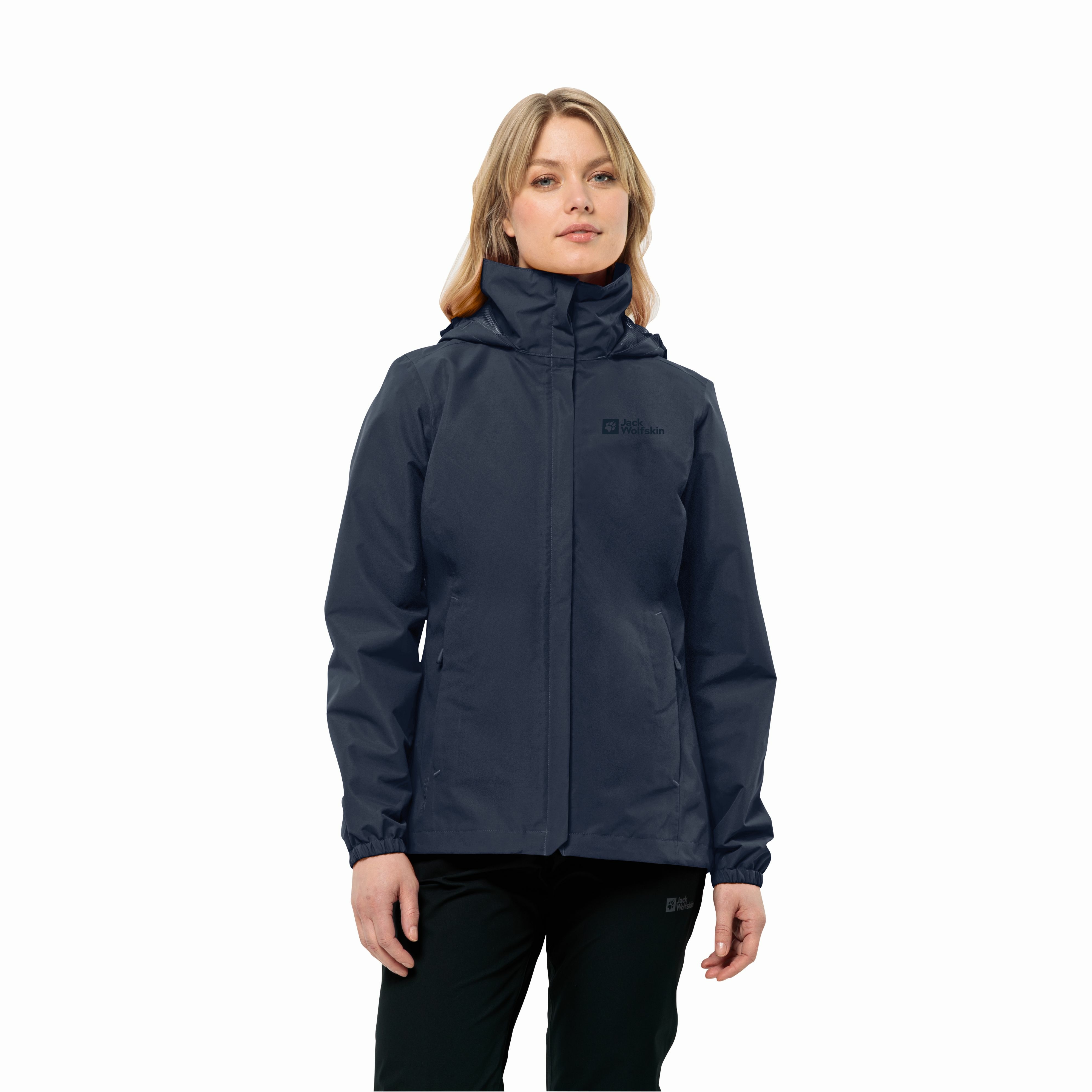 Damska kurtka Jack Wolfskin STORMY POINT 2L JKT W night blue - M