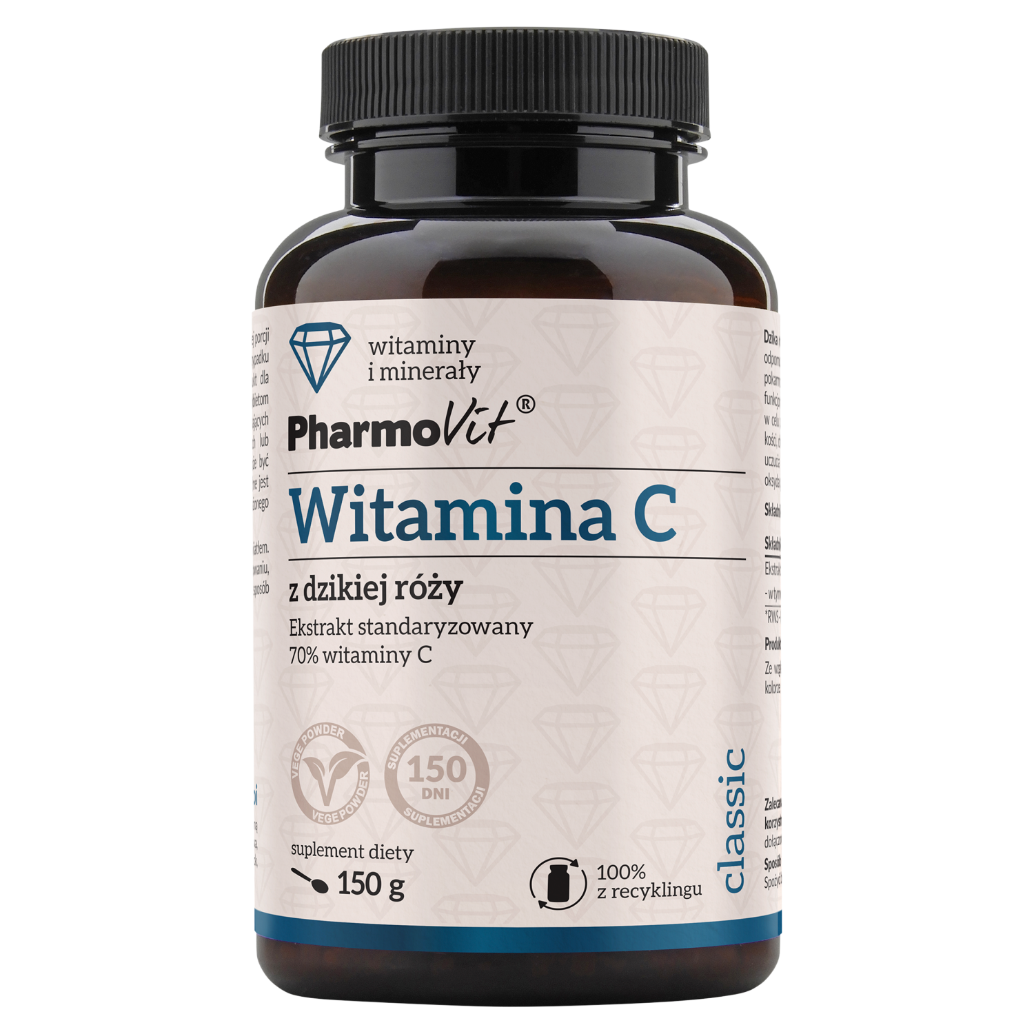 Pharmovit Witamina C z Dzikiej Róży suplement diety, 150 g