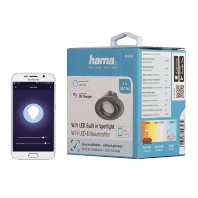 Oprawa dekoracyjna HAMA 176578 Satin Nikiel WiFi
