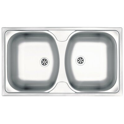 Zlewozmywak dwukomorowy DEANTE Techno ZMU 0200 Satyna 44x79