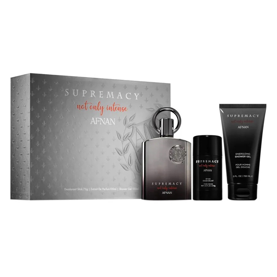 Afnan Supremacy Not Only Intense zestaw: ekstrakt perfum męskich, 100 ml + żel pod prysznic, 150 ml + dezodorant sztyft, 75 ml
