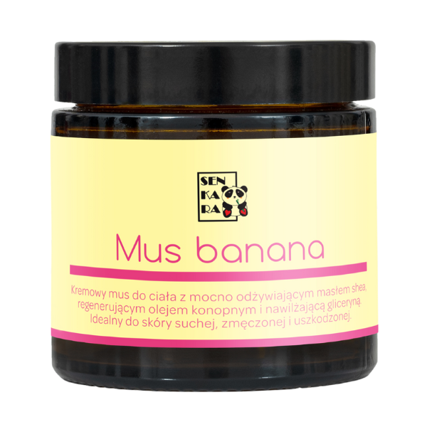 Senkara Mus Banana naturalny mus-masło do ciała, 85 g