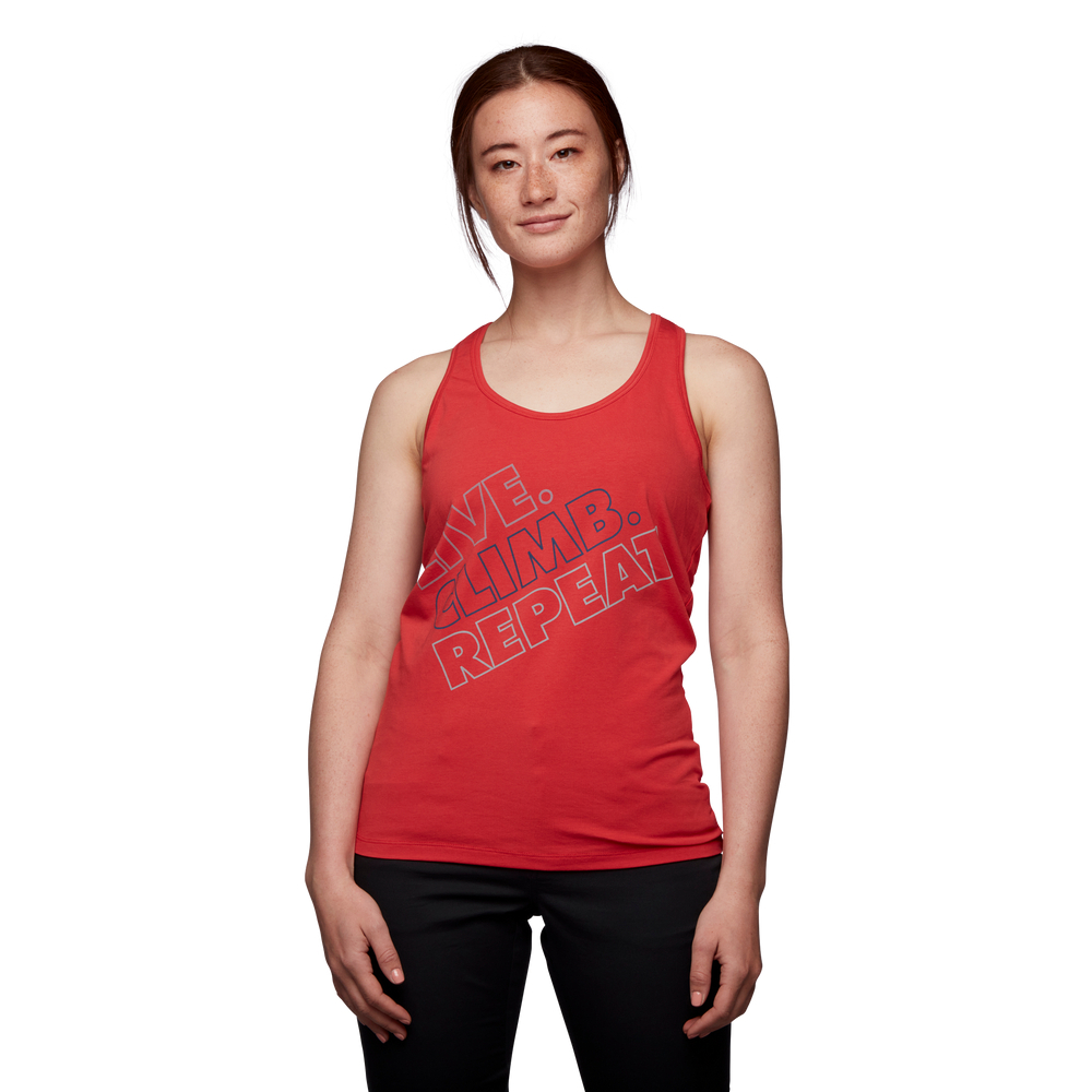 Black Diamond - Koszulka damska Live.Climb.Repeat Tank Grenadine