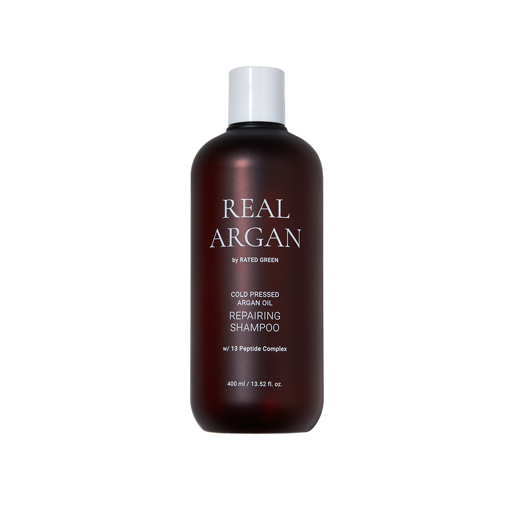 Rated Green Real Argan szampon odbudowujący do włosów suchych i zniszczonych, 400 ml
