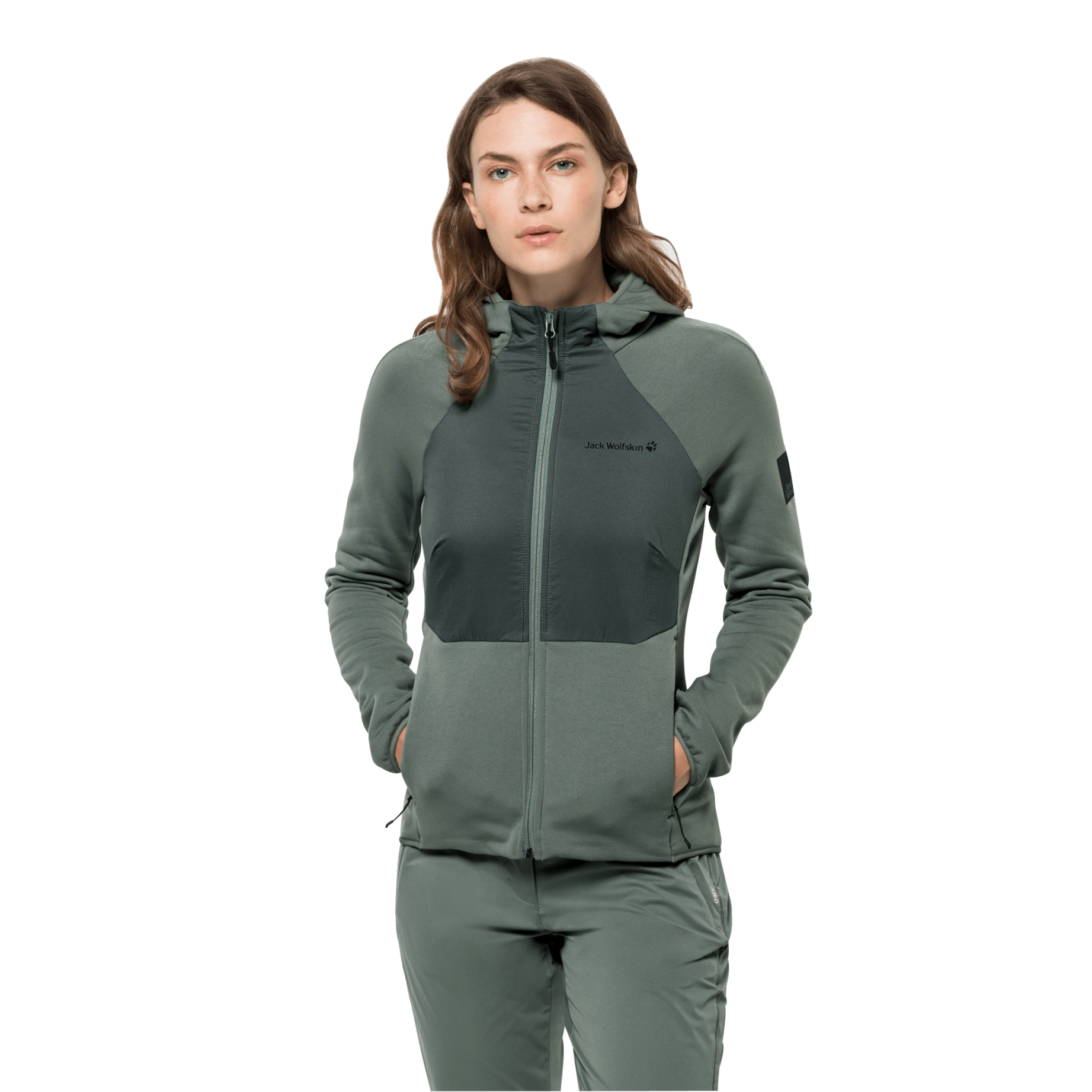 Polar damski TASMAN HYBRID FZ W hedge green - S