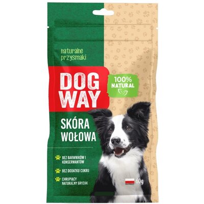 Przysmak dla psa DOGWAY Skóra Wołowa 60 g