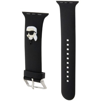 Pasek KARL LAGERFELD Karl Head do Apple Watch (42/44/45mm) Czarny