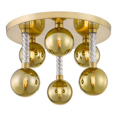 Lampa sufitowa kule złota MIDA