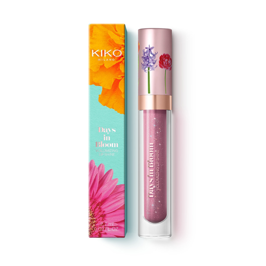 Kiko Milano Days In Bloom Volumizing Lip Shine błyszczyk powiększający usta o promiennym wykończeniu 04 Modern Mauve, 2,7 ml