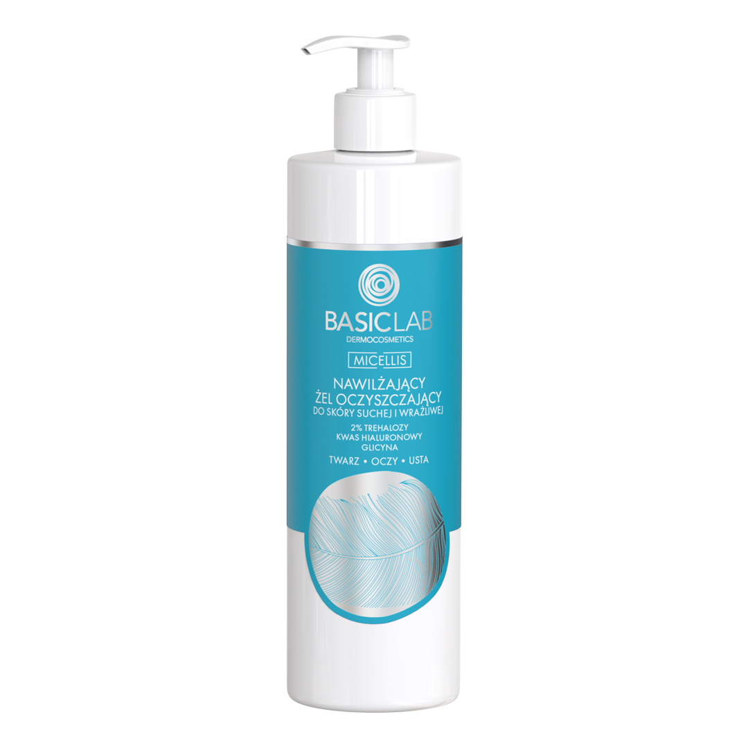 Basiclab Micellis żel oczyszczający do suchej skóry twarzy, 300 ml