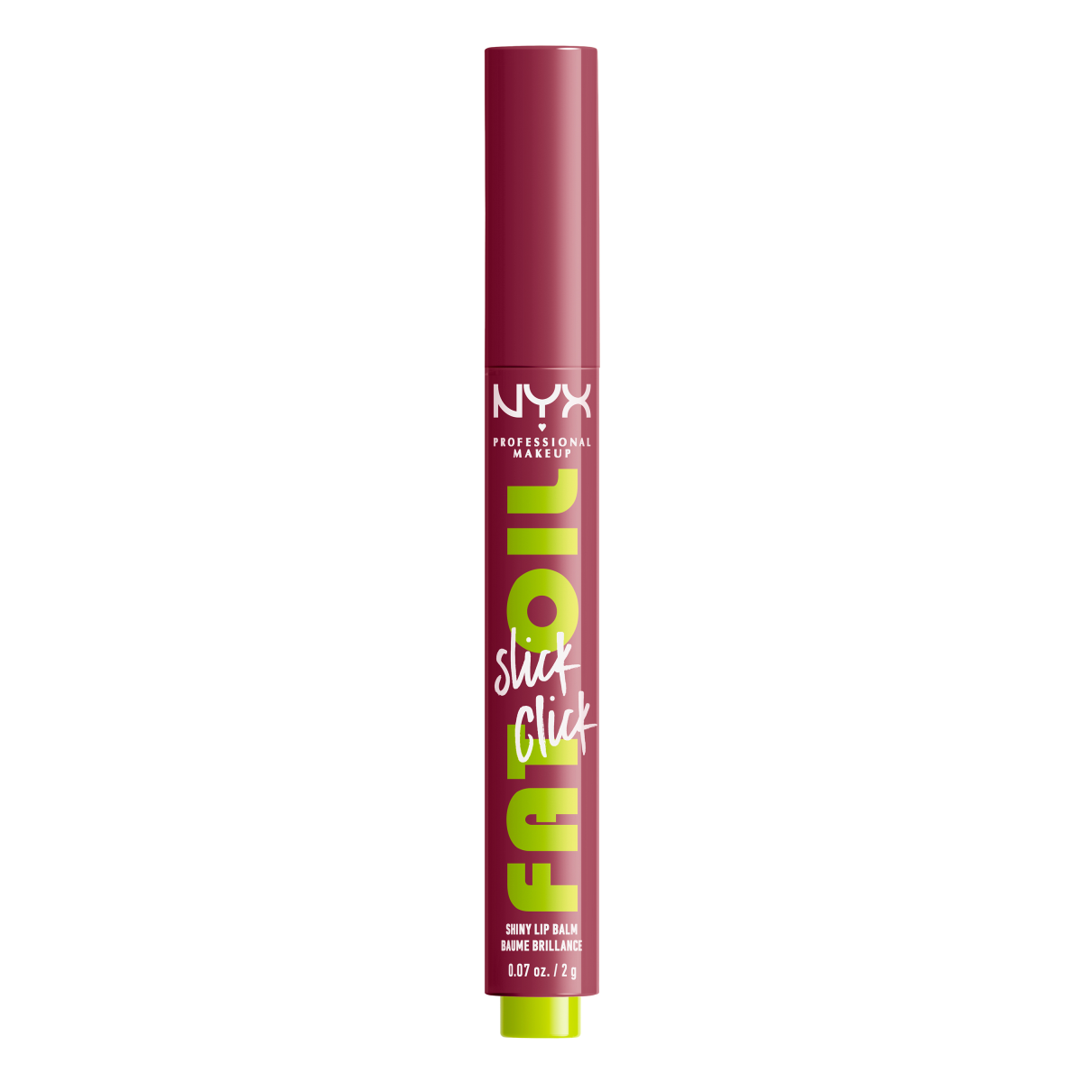 NYX Professional Makeup Fat Oil Slick Click błyszczący balsam do ust w sztyfcie that's major, 2 g