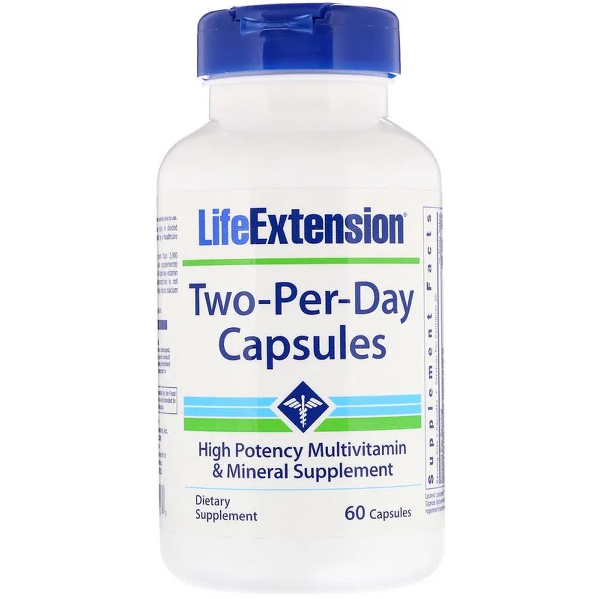 Life Extension Two-Per-Day suplement diety, 60 kaps./1 opak.