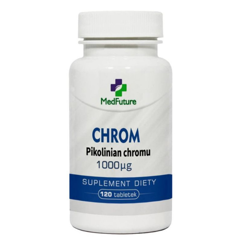MedFuture Chrom Pikolinian chromu 1000µg suplement diety, 120 tabl./1 opak.