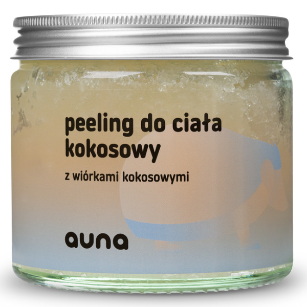Auna gruboziarnisty peeling do ciała kokosowy, 250 ml