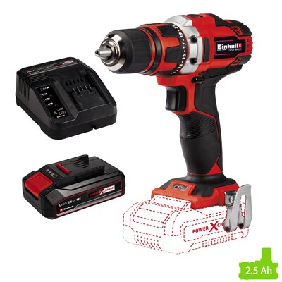 Wiertarko-wkrętarka EINHELL TE-CD 18/40 Li 4600000 z akumulatorem