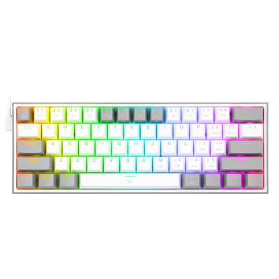 Klawiatura REDRAGON K617 Fizz RGB Biało-szary