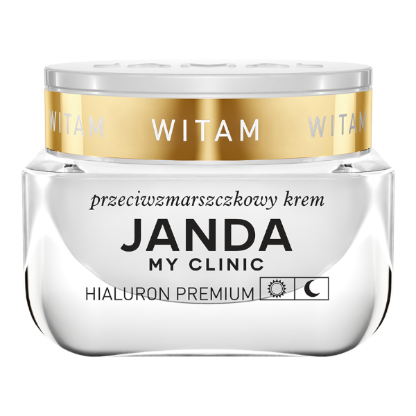 Janda HIALURON PREMIUM przeciwzmarszczkowy krem do twarzy na dzień dobry i dobranoc, 50 ml