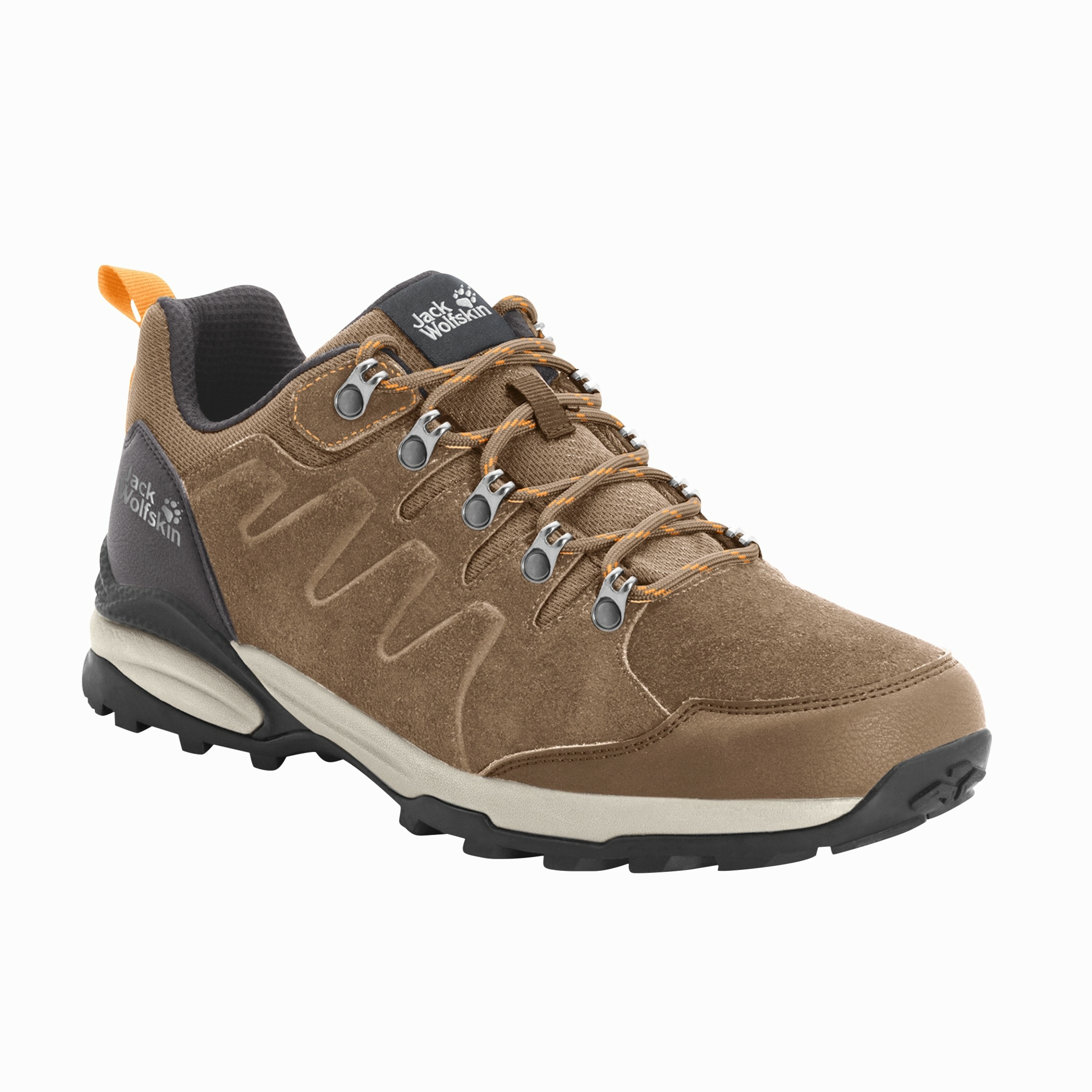 Buty damskie na wędrówki Jack Wolfskin REFUGIO TEXAPORE LOW W brown / apricot - 42,5