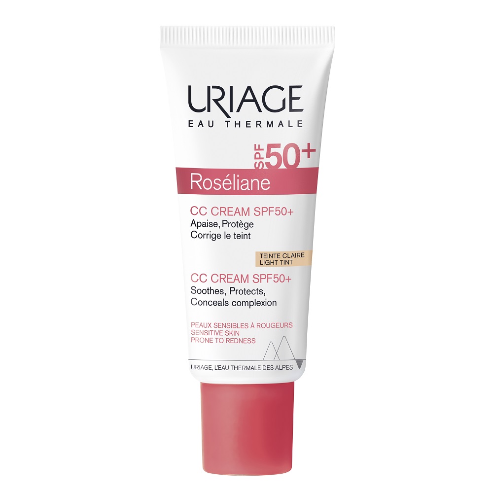 Uriage Roseliane CC Cream krem CC do cery naczynkowej SPF50+, 40 ml