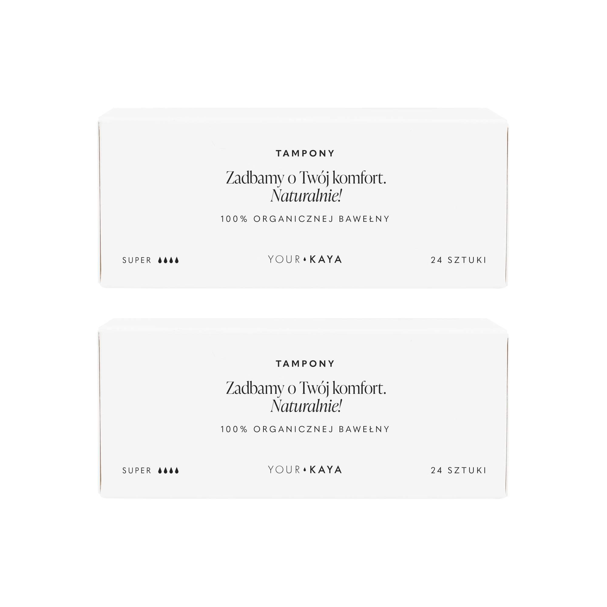 Your Kaya zestaw: tampony super, 2x24 szt.