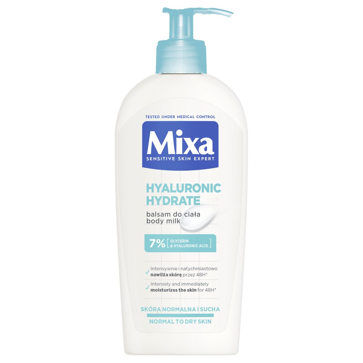 Mixa Hyalurogel mleczko do ciała, 400 ml