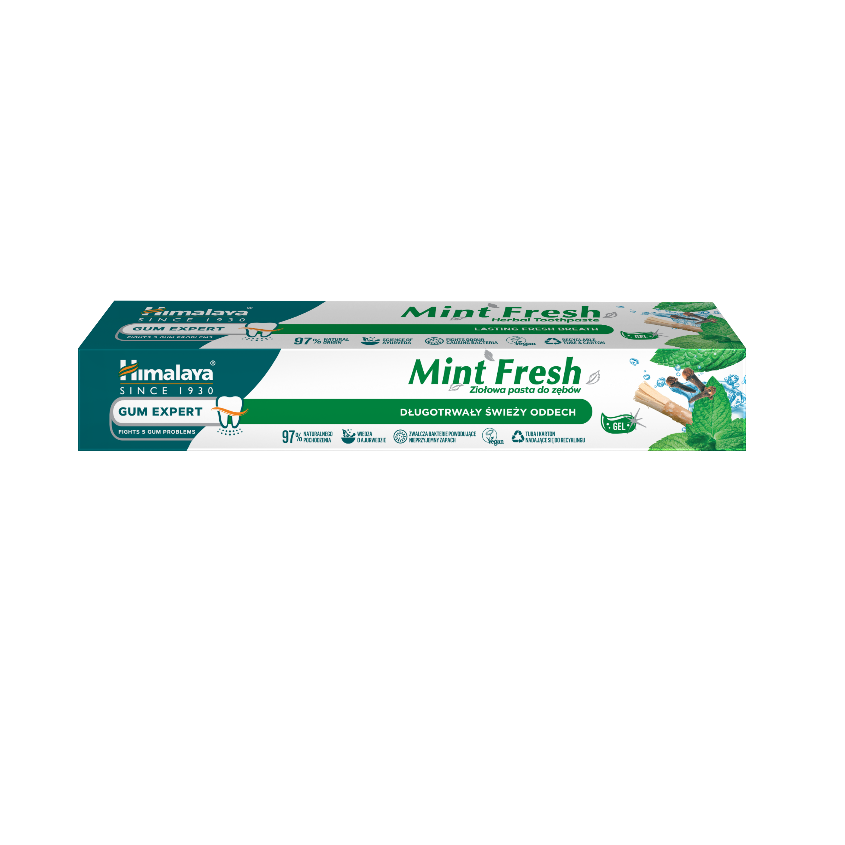 Himalaya Gum Expert Mint Fresh ziołowa pasta do zębów, 40 g