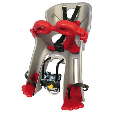 Fotelik rowerowy BELLELLI Freccia Przedni Rama 15kg Srebrny