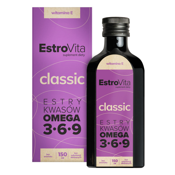Estrovita suplement diety Omega 3-6-9 z witaminą E, 250 ml