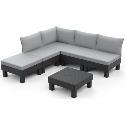 Zestaw mebli ogrodowych KETER Elements Grafitowo-jasnoszary