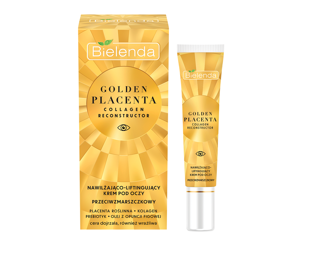 Bielenda Golden Placenta Collagen Reconstructor nawilżająco-liftingujący krem pod oczy, 15 ml