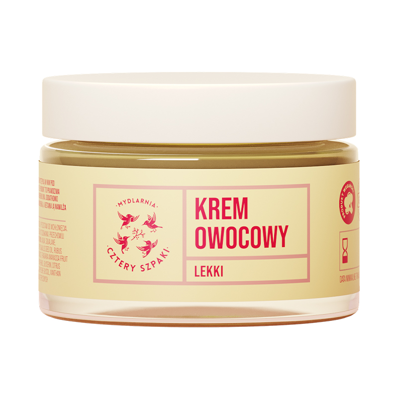 Mydlarnia Cztery Szpaki lekki krem owocowy do twarzy, 50 ml