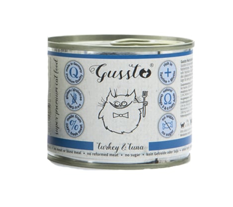 GUSSTO Cat Fresh Turkey &amp; Tuna mokra karma dla kotów indyk i tuńczyk 200 g