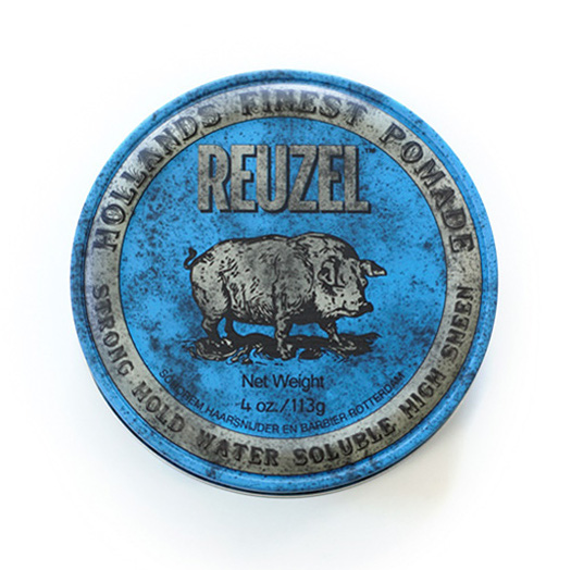 Reuzel Blue Strong Hold Water mocno utrwalająca i nabłyszczająca pomada do włosów, 113 g