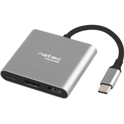 Hub NATEC Fowler Mini 3w1 USB Typu C 3.2 Gen. 1, Pasywny