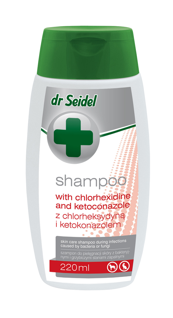 dr Seidel szampon z chlorheksydyną i ketokonazolem, 220 ml
