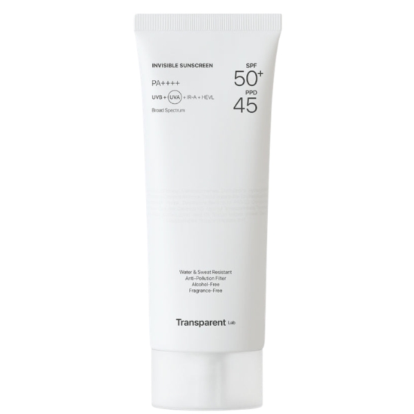 Transparent Lab Invisible Sunscreen niewidoczny krem przeciwsłoneczny SPF50+, 100 ml