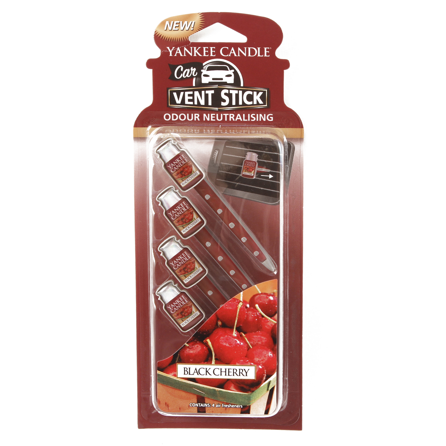 Yankee Candle - Odświeżacz do samochodu Black Cherry