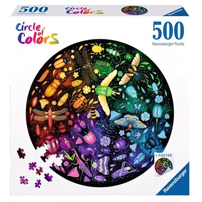 Puzzle RAVENSBURGER Circle of Colors Insekty 12000820 (500 elementów)