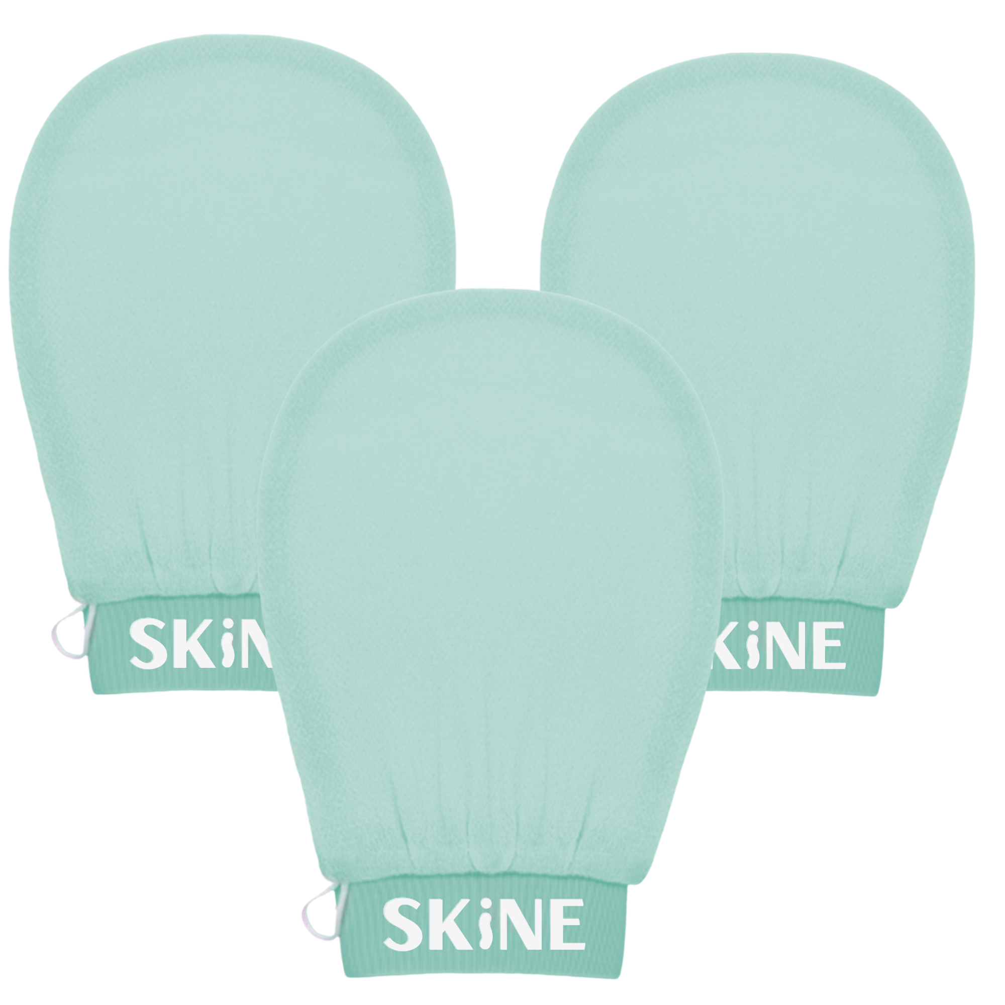 Skine zestaw: złuszczająca rękawica, 3 szt.