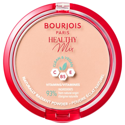 Bourjois Healthy Mix wegański puder matujący do twarzy 03 rose beige, 10 g