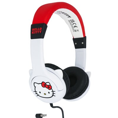 Słuchawki nauszne OTL Kids Hello Kitty Biało-czerwony