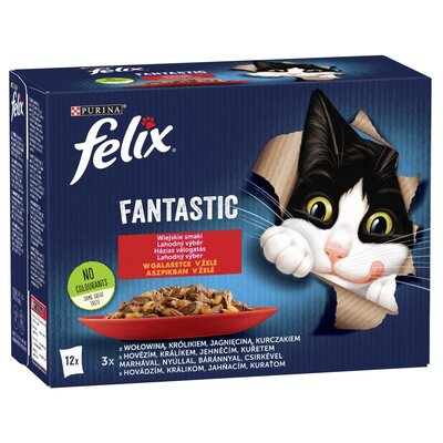 Karma dla kota FELIX Fantastic Wiejskie smaki (12 x 85 g)
