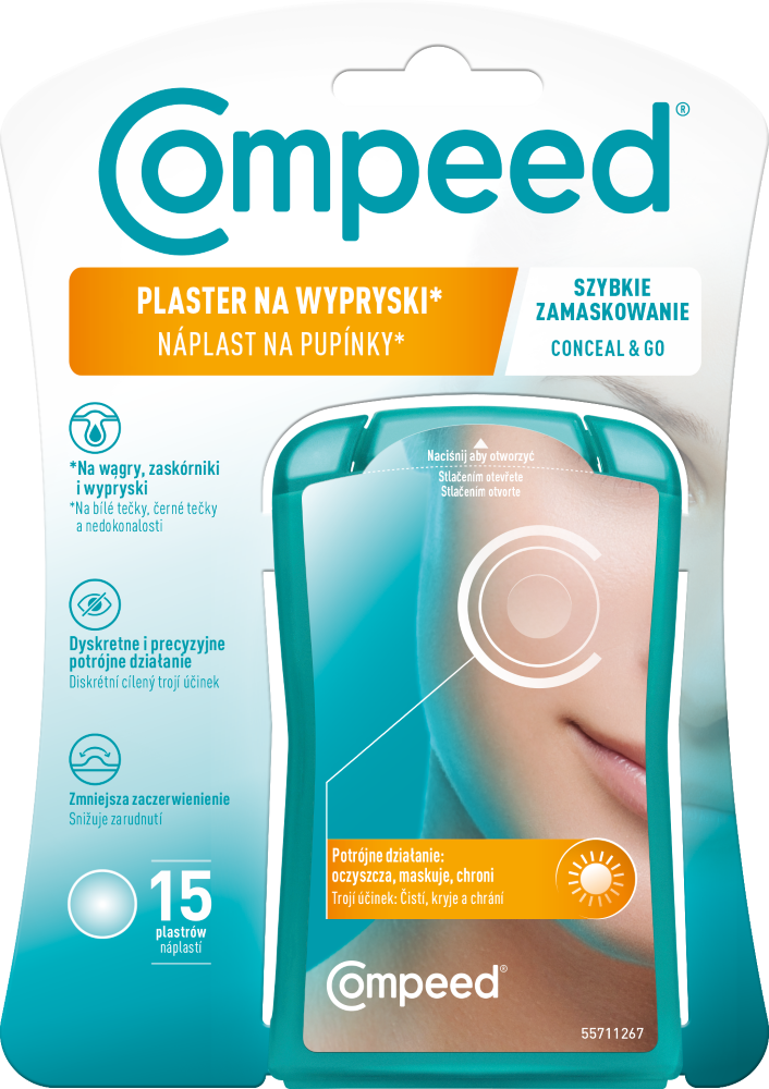 Compeed plastry na wypryski, 15 szt./1 opak.