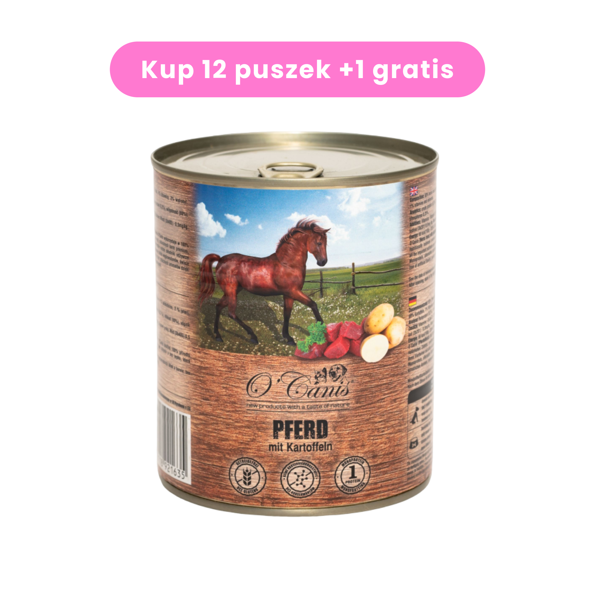 O'Canis konina z ziemniakami - puszka 800g