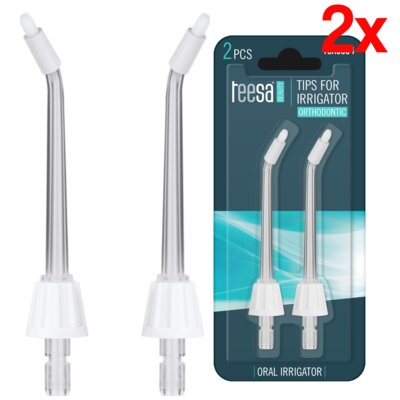 Oryginalna końcówka do irygatora TEESA TSA8004 (2 szt.) (Dokładna higiena jamy ustnej)