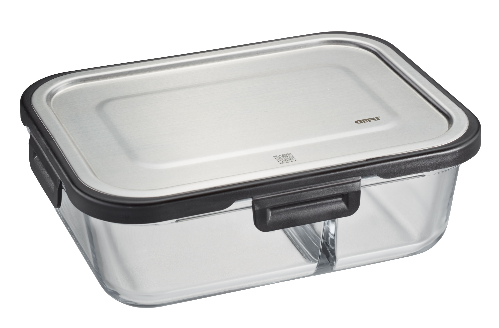 GEFU - Pojemnik szklany prostokątny z przegrodą MILO 1200 ml