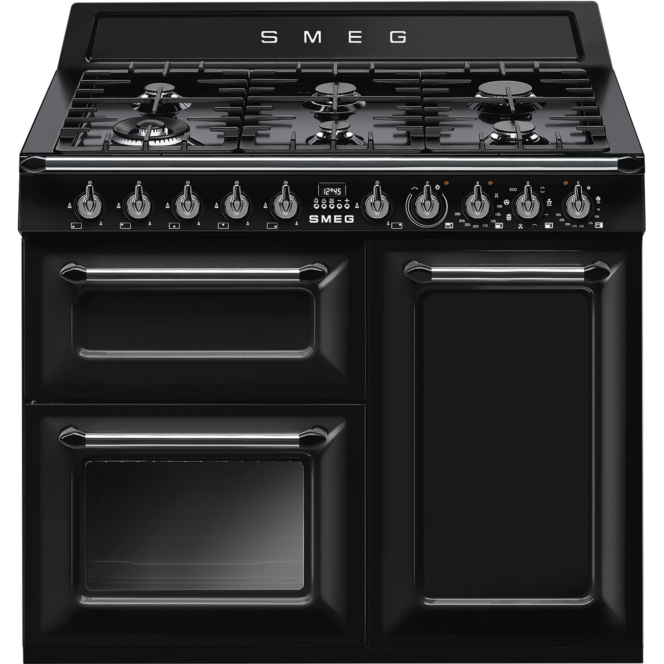 Smeg - Kuchnia wolnostojąca Victoria TR103BL Czarna