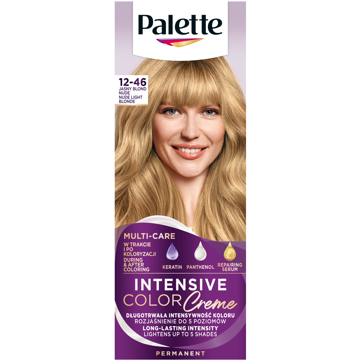 Palette Intensive Color Creme farba do włosów BW12 jasny blond, 1 opak.