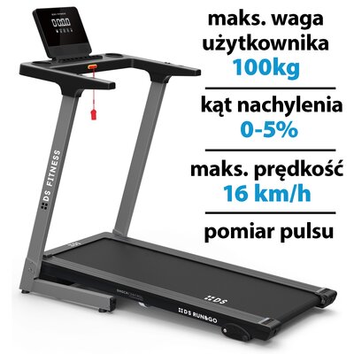 Bieżnia elektryczna DEL SPORT Run&Go K11420 1100W 16km/h